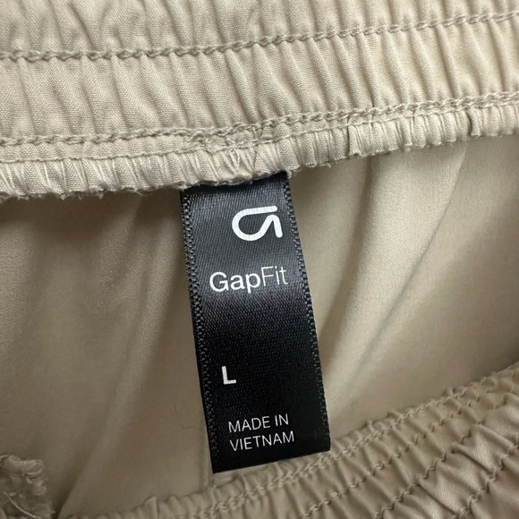 Gap Fit High Rise Runaround Pants Size Large In Moonstone Beige Activewear - Picture 8 of 10